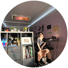 Photo of Anita Darkling in her private studio